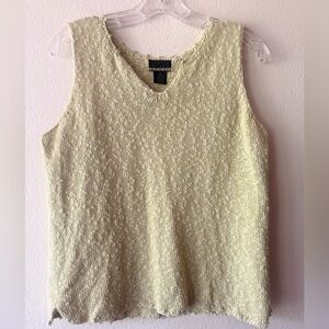 Sigrid Olsen knitted Light Green Tank Top.